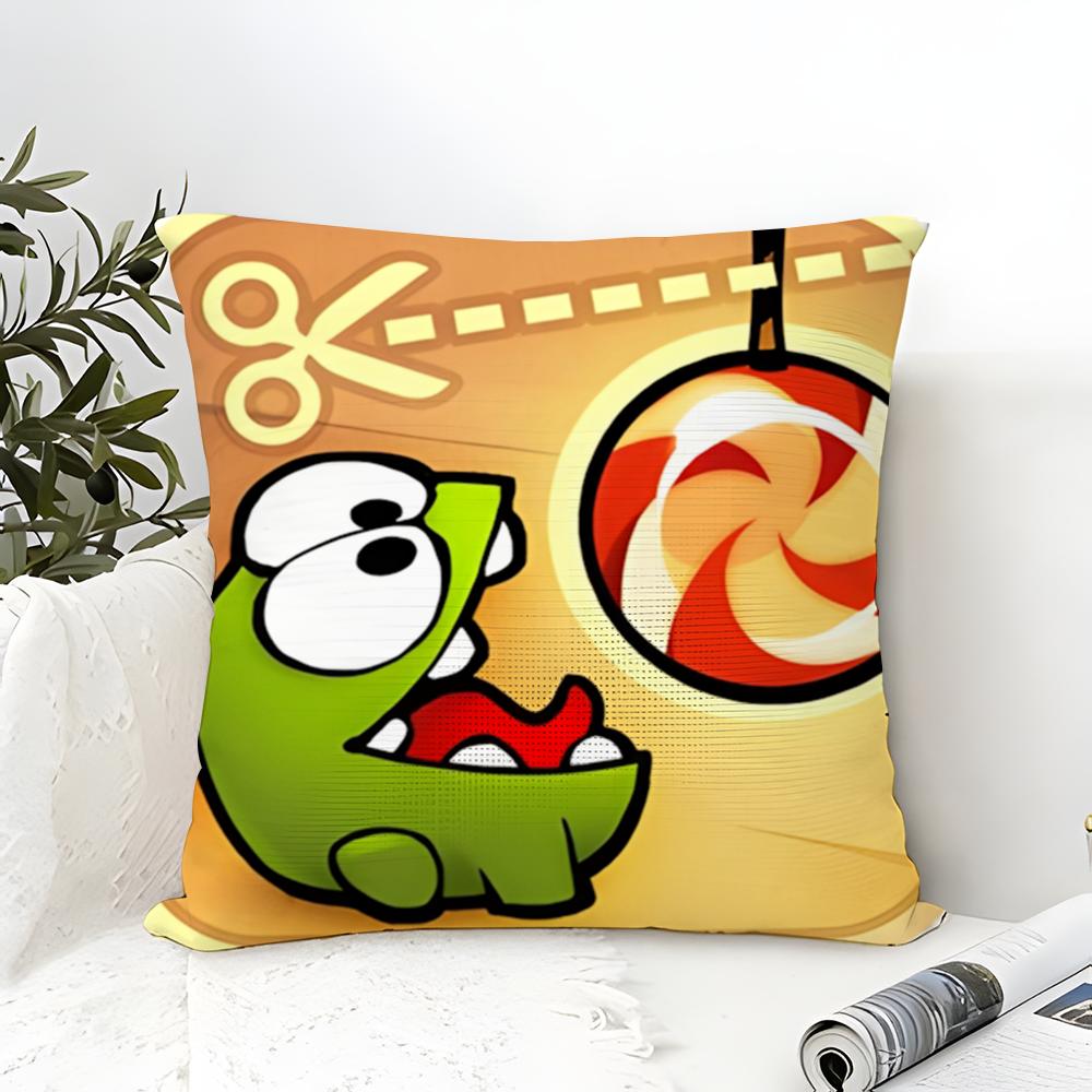 Puzzle Game C-Cut The Rope 2 Pillow Case Linen Pillow Case Sofa Home Decor Cushion Cover Cushion Cove