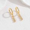 Atoztide Trendy Shiny Zircon Ocean Series Pendant Earring Women Stainless Steel Gold Color Multiple Styles Earring Jewelry Gift