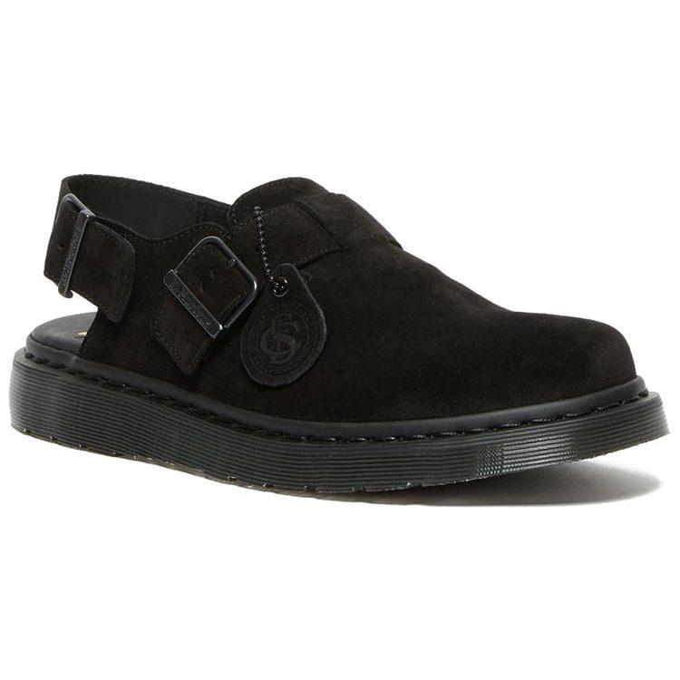 Dr.Martens Jorge Made In England Suede Slingback Mule 'Black' 27492001