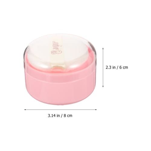 Frcolor Baby Powder Case with Puff, Soft and Fluffy, Dry and Comfortable, Baby Powder Puff, Powder Container, Powder Case, Refill Container, Empty, Bo