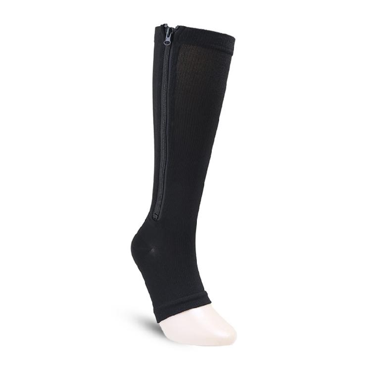 15-20mmHg Zip Socks Zippr Compression Socks for Women and Men Toeless Calf Socks
