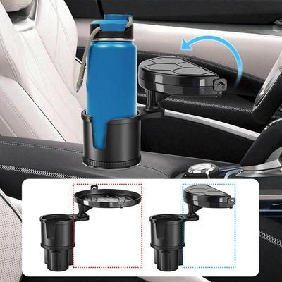 Am Fahrzeug montierter Getränkehalter 360 Grad drehbar Auto Getränkehalter Erweiterungsadapter Basisschale Getränkehalter Kaffee Auto Getränkehalter