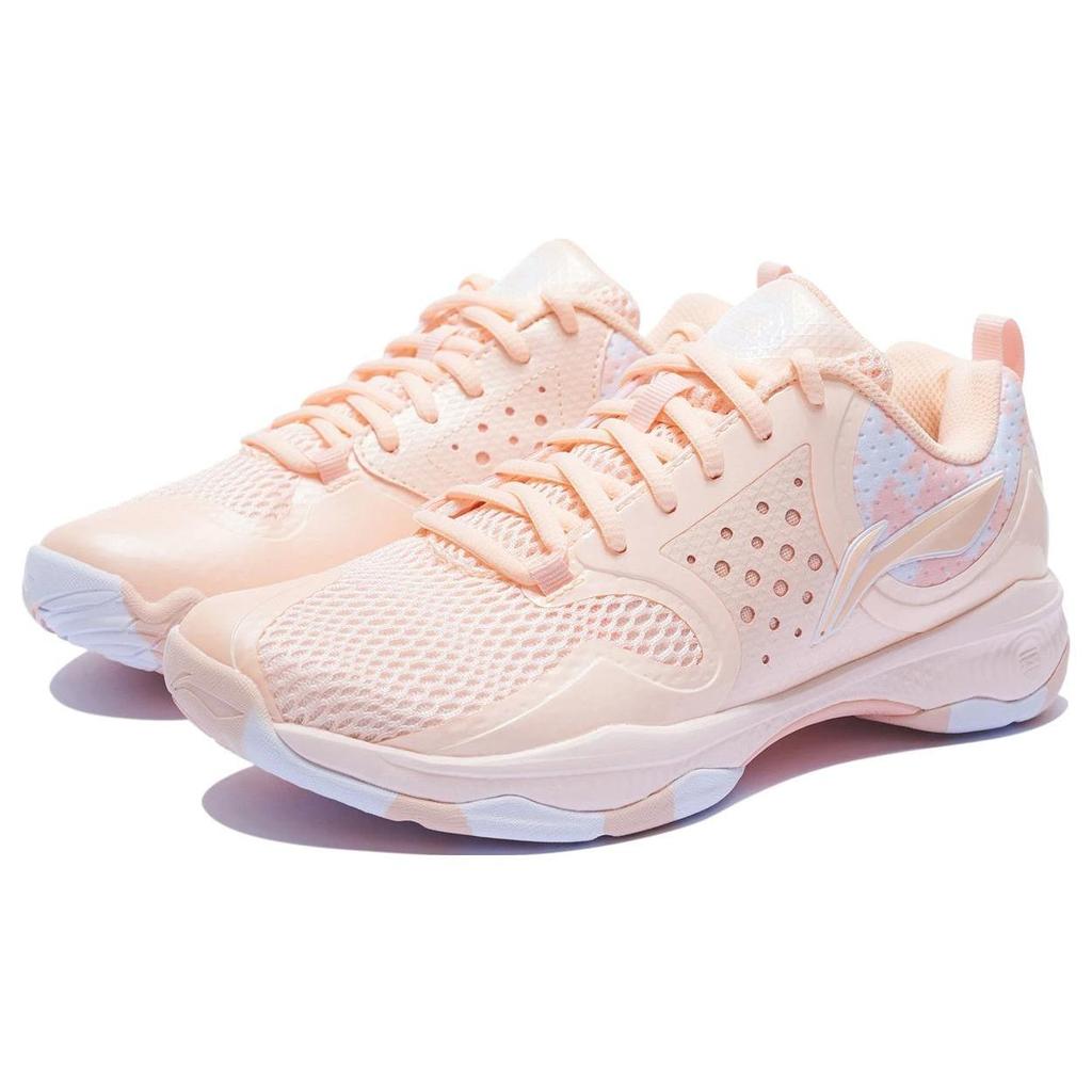Scarpe da Badminton Li Ning Alabarda TD Donna Basse Arancione Neon Rosa/Bianco Standard AYTQ012-4