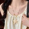 Women's Seaside Vacation Style Collarbone Starfish Necklace