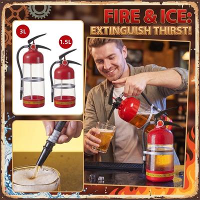 Fire Extinguisher Style Beverage Dispenser 1 5L To 3L Capacity Beer Keg Drink Container Alcohol Dispensing Machine for Parties Events