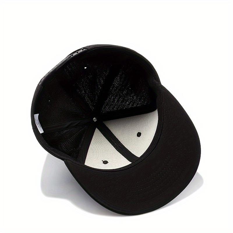 Nova Moda Design de Vilão Boné Casual com Aba Reta para Homens e Mulheres, Versátil ao Ar Livre Hip-hop Chapéu Esportivo de Aba Reta