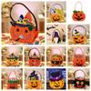 Gifts Pouch Pumpkin Candy Bucket Trick or Treat Halloween Wool Felt Bag Funny   Children