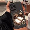 Kniha Kávové sklenice Kreativní vzor Pouzdro na telefon Pro iPhone 17 Pro Max 16 Pro 15 14 13 Mini 12 11 Pro Max 16E 17Air Měkký kryt