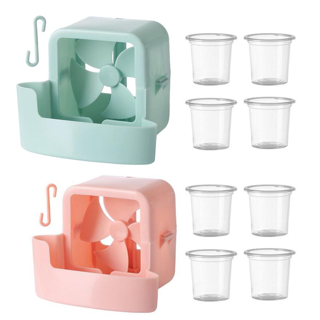 Portable Fan Mist Cooling Adapter Floor Fan Cooler Hangable Ice Box Attachment Accessories Cooler For Festival Terrace Alley