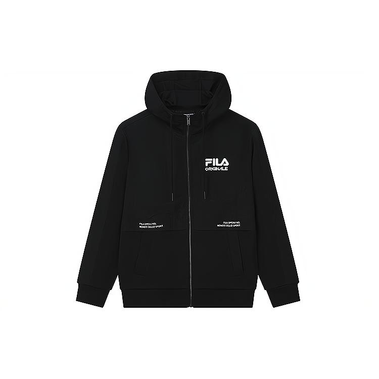 New FILA Jackets Men's Jet Black F11M229501FBK