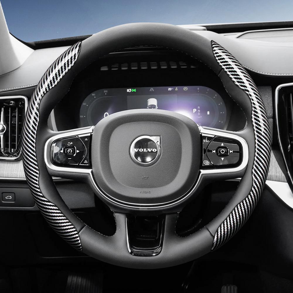 Suitable for Volvo Steering Wheel Cover with Segmented Quick-Release Design, Durable, Compatible with Models Such As Xc60, Xc40, Ex40, Xc90, S60