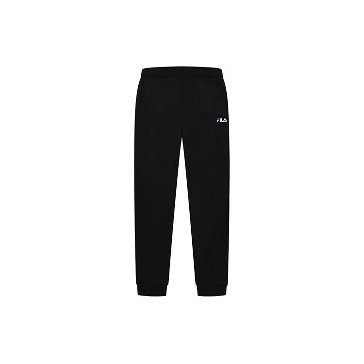 New FILA Knitted Sweatpants Men's Jet Black F11M228605FBK