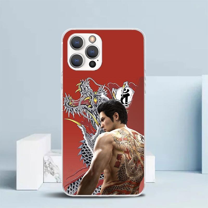 Yakuza 0 Game Soft Cover for iPhone 16 17 Air 15 14 Pro Max 16E Phone Case 13 Mini 12 11 7 SE 8 Print Pattern Fit Cases 16 17 Ai