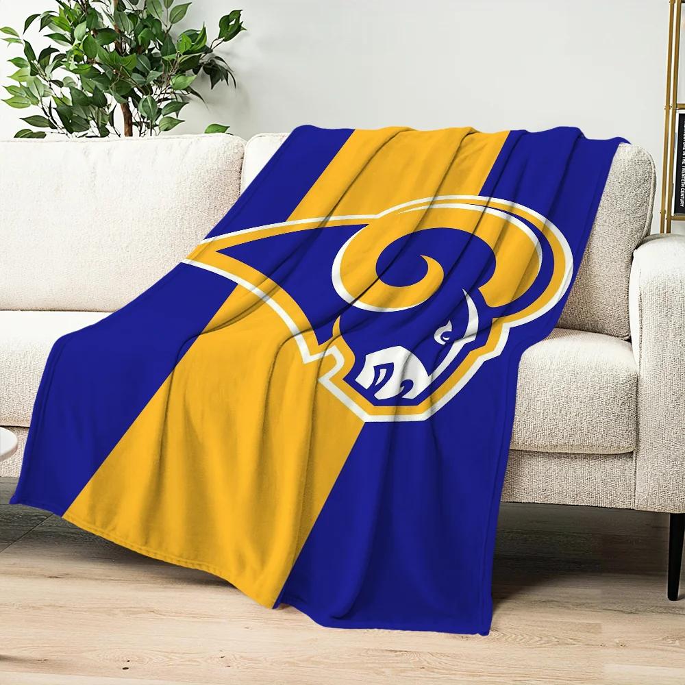 L-Los A-Angeles R-RamsS Skicomfort Warm Soft Home Kids Lunch Blanket Suitable For Living Room Office Daily Travel Gifts