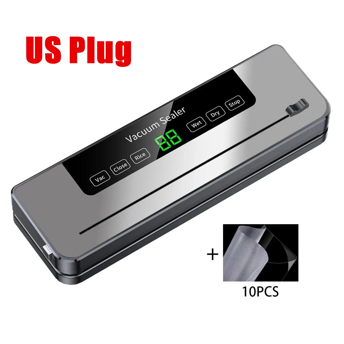 

Desktop Electric Vacuum Sealer Dry/Wet Food Sealed Packaging Kitchen Food Storage Seal Built-in Cutter Knife