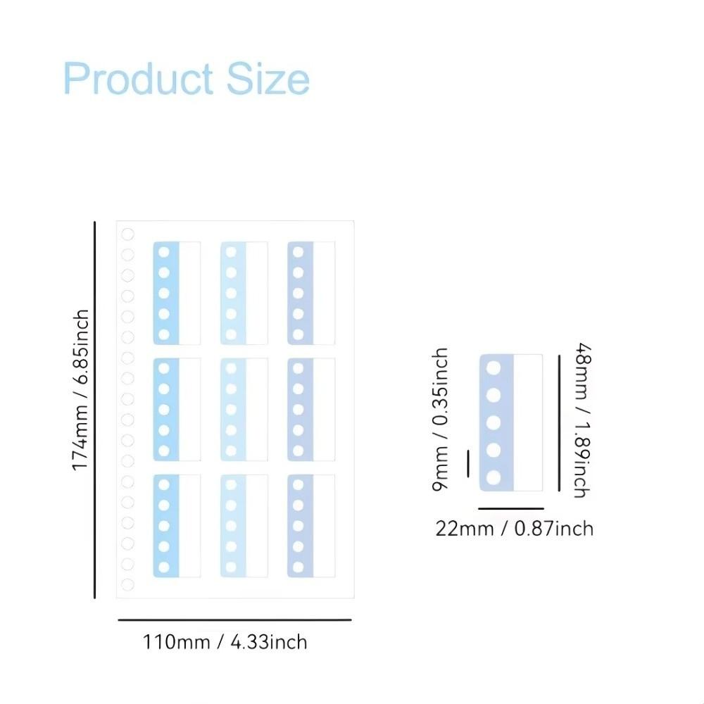 Self-adhesive Loose Page Storage Labels for DIY Notebook Diary Notebook Extension Sticker
