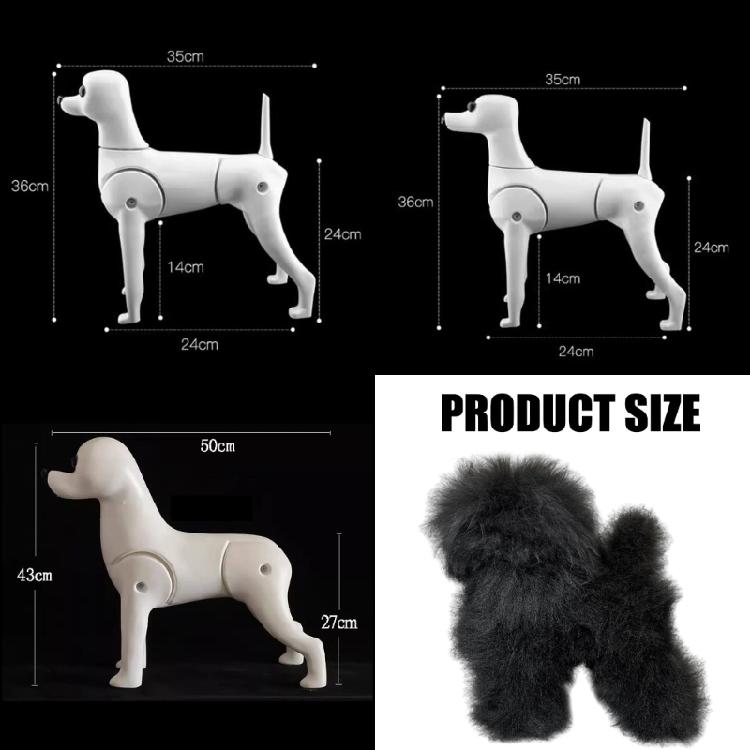 Peluca de Práctica para Peluquería Canina de Cuerpo Entero Esqueleto Modelo Opcional De Fibra Sintética Lisa Para Peinar Y Recortar