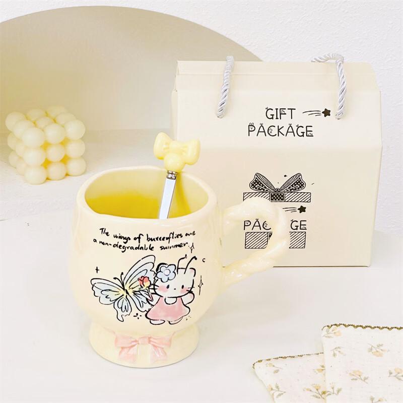 Cute Cartoon Cat Ceramic Mug