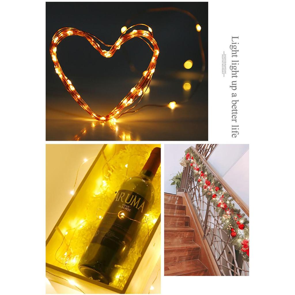 Constant Bright Copper Wire Lamp Battery Box 2m20 Lamp Holiday String Lights