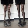 Gothic Lolita Jk Ab Asymmetrical Fishnet Tights Punk Women  Stockings Japanese Style Spicy Girls Sexy Mesh Pantyhose
