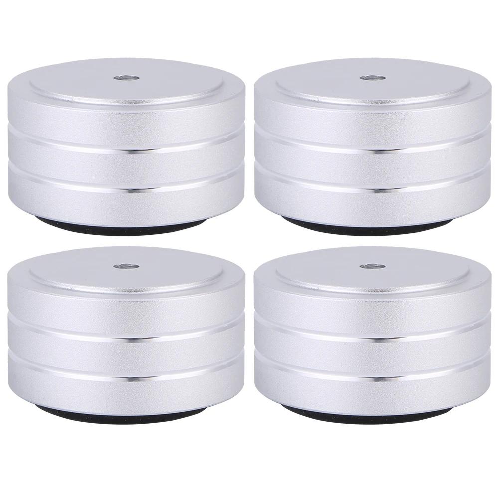 4/8/12 PCS Speaker Isolation Feet Pad Shock Absorbing Foot Pad Aluminum Alloy Audio Isolators for Subwoofer DAC CD Turntable Amp
