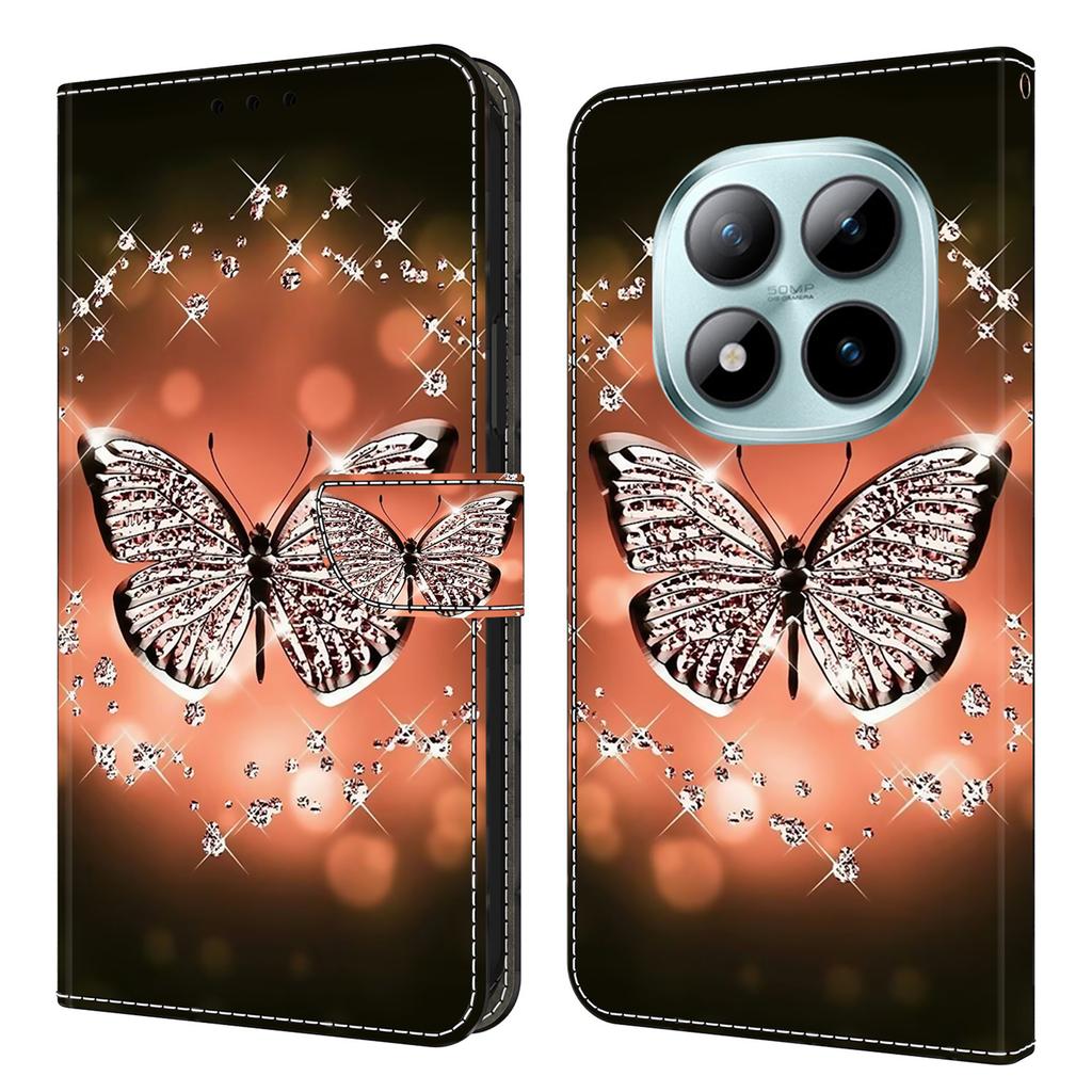 Pouzdro s peněženkou pro Xiaomi Poco M8 5G/Redmi Note 15 5G (Globální)/15 4G (Globální) 3D Vzor PU Kožené Pouzdro na Telefon s Stojánkem