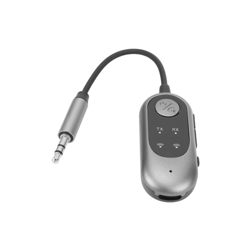 BT Transmitter Receiver 2 In 1 Wireless Sound Adapter for Car Home TV with Low Latency Built In Mic 10M Range Music