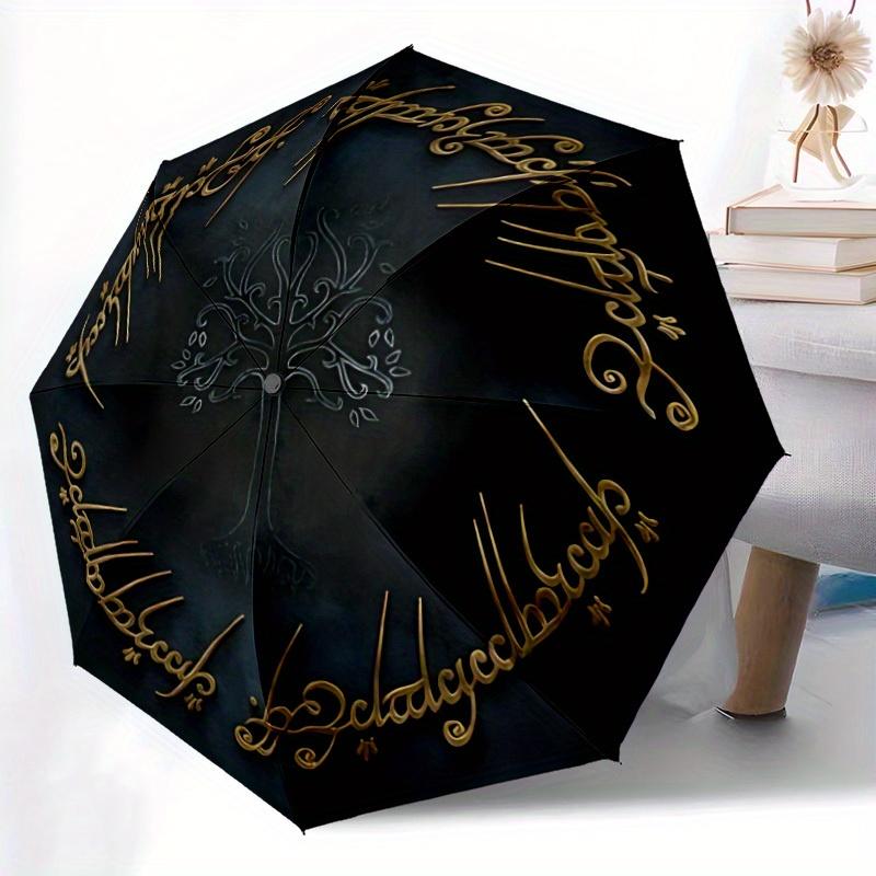 The Lord of the Rings Automatic Folding Umbrella, Self-Opening/ Closing, Durable Windproof Travel Umbrella for Outdoor Adventures a0826078