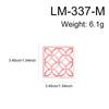 [Y]1PC Oriental Floral Clay Cutters Geometric Tile Pattern Molds For Polymer Earring And Jewelry DIY