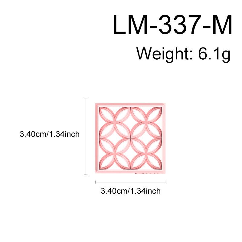 [Y]1PC Oriental Floral Clay Cutters Geometric Tile Pattern Molds For Polymer Earring And Jewelry DIY