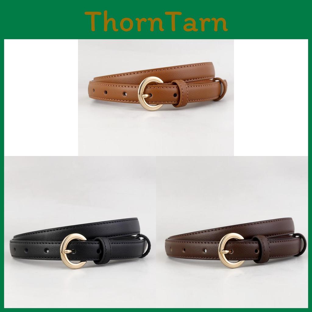 Leather Womens Belt With Alloy Pin Buckle For Casual Dress And Business Attire