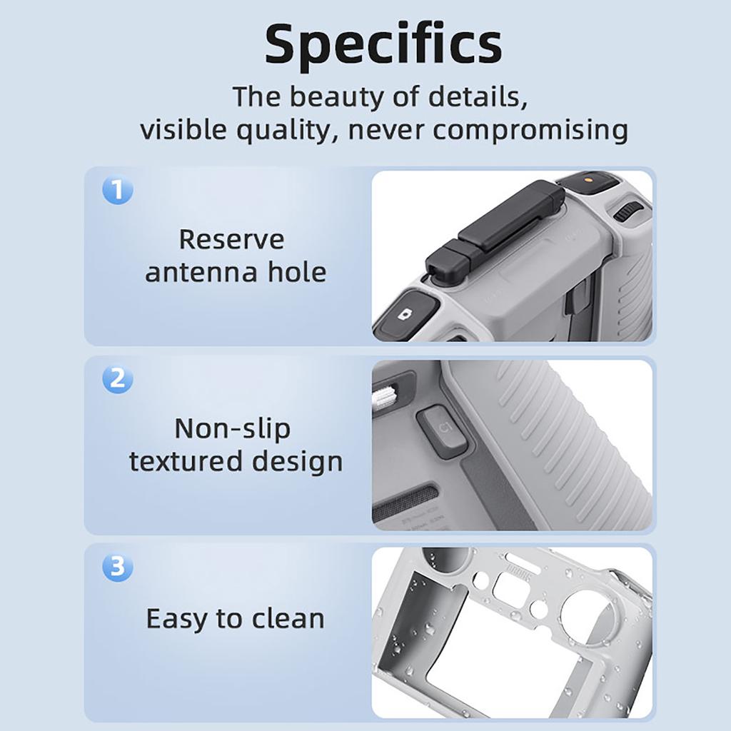 Silicone Protective Skin Case for AIR 3 Flight Remote Cover Dustproof Anti-Scratch Remote Control Protectors Cover