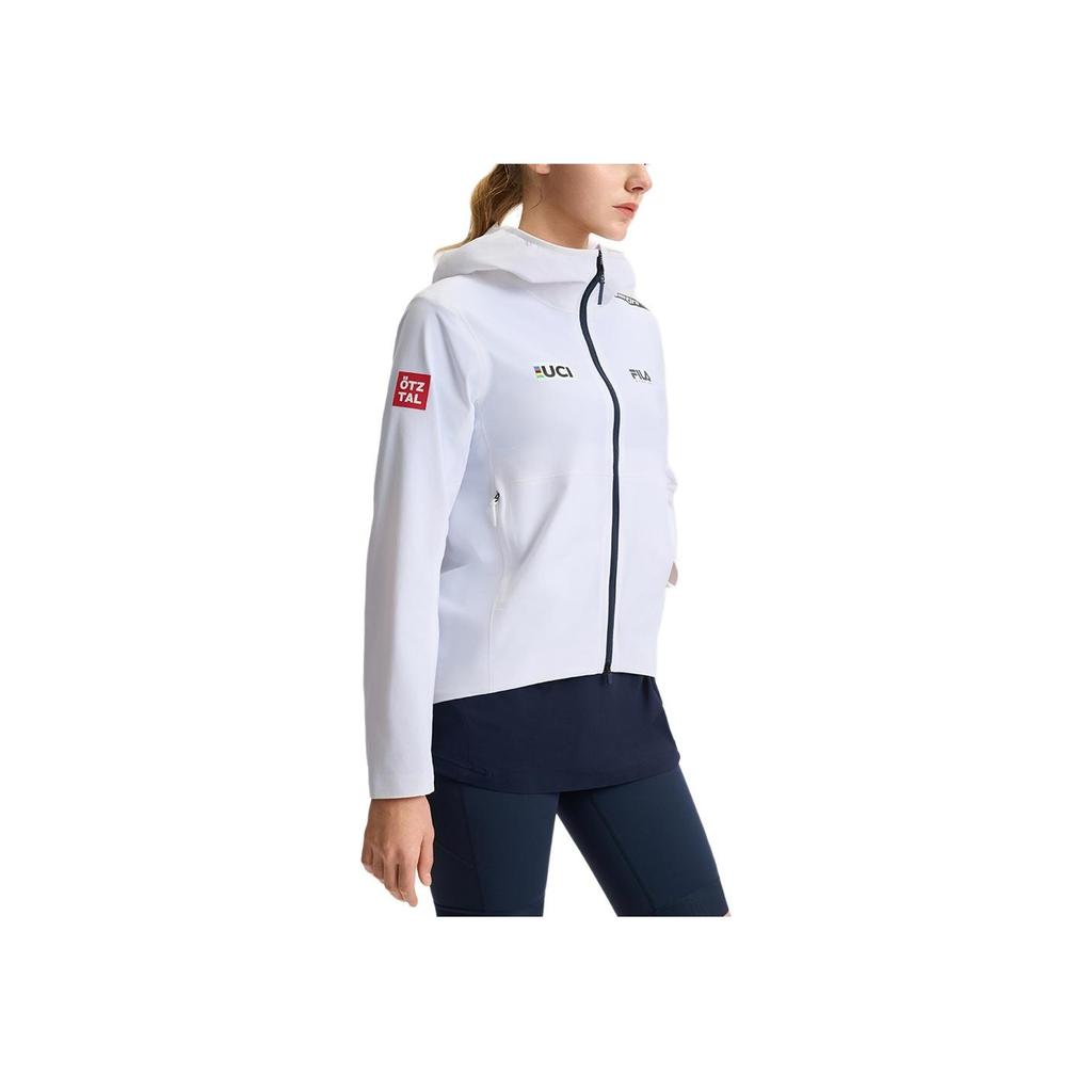 New FILA CYCLING Jacket Women's Jade White A11W528701F-WT