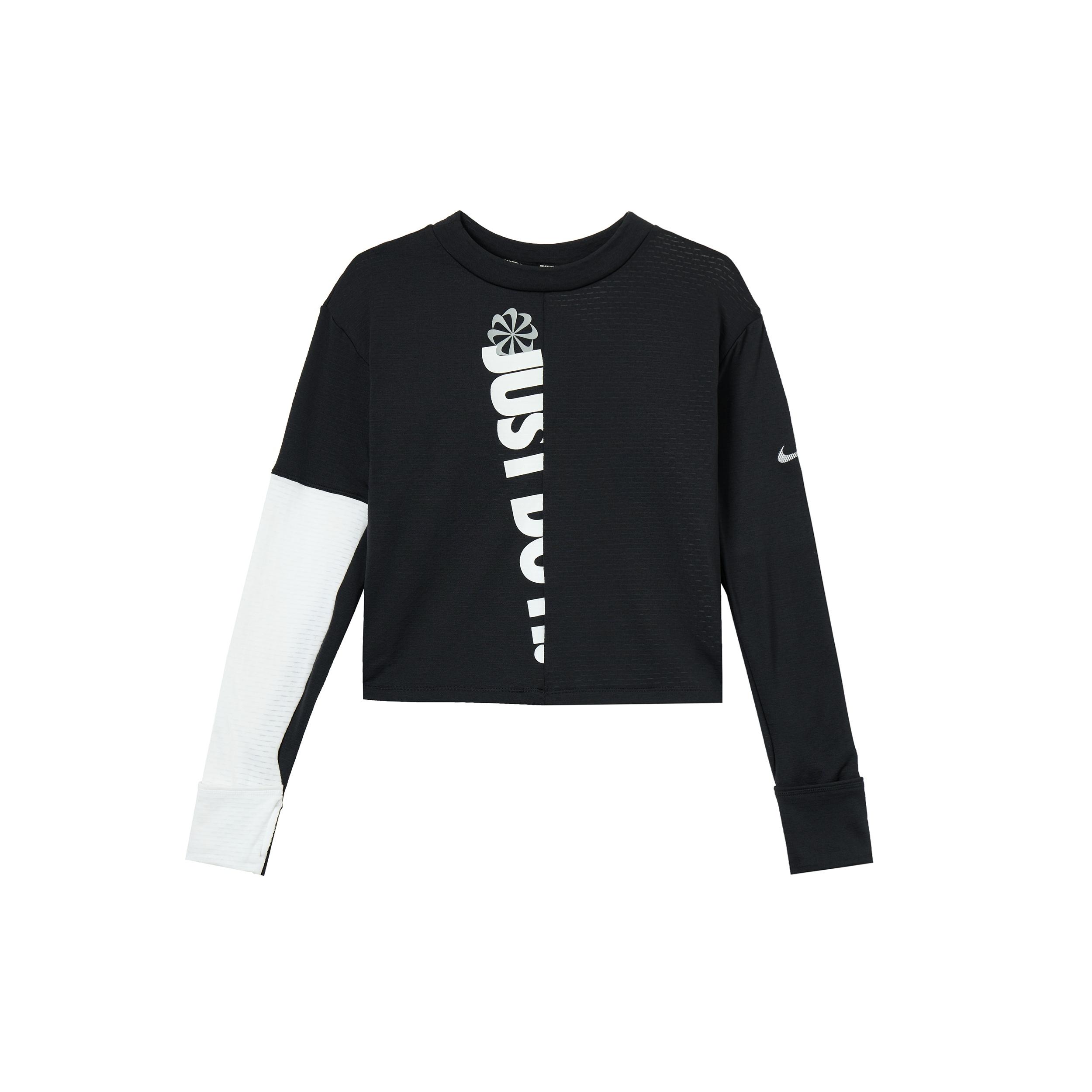 (WMNS) Nike Therma Icon Clash Athleisure Casual Sports Round Neck Long Sleeves Knit Black Hoodie Women s CJ8065-010 S
