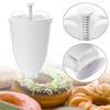 Portable Manual Waffle Dispenser Plastic Donut Maker Baking Machine DIY Tool