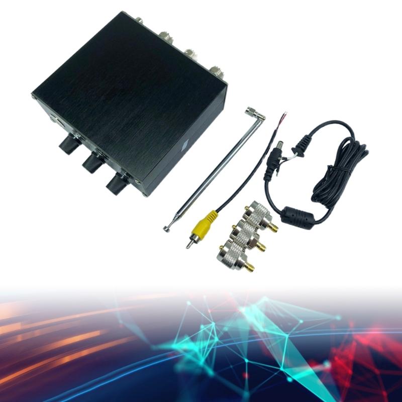 1 Set Professional QRM Eliminators with PTT Cable & Power Cord Improved Signal Quality for Radio TV Broadcast Equipment