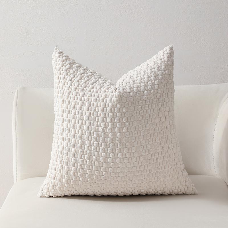 Soft Velvet Double-sided Design Sofa PILLOWS, Office Backrest PILLOWCASES, Bedside CUSHHION COVERS, Durable,  Bed Decoration.