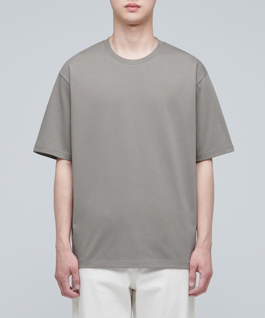 MUSINSA STANDARD Supima Relaxed Crew Neck T-Shirt [Dusty Beige]