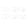 100 Pcs   Shaped Paper Clips Cute Fun Decorative Iron Bookmarks Planner Clips with Transparent Box for Study Work