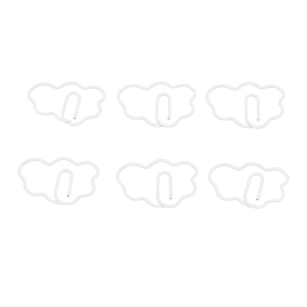 100 Pcs   Shaped Paper Clips Cute Fun Decorative Iron Bookmarks Planner Clips with Transparent Box for Study Work