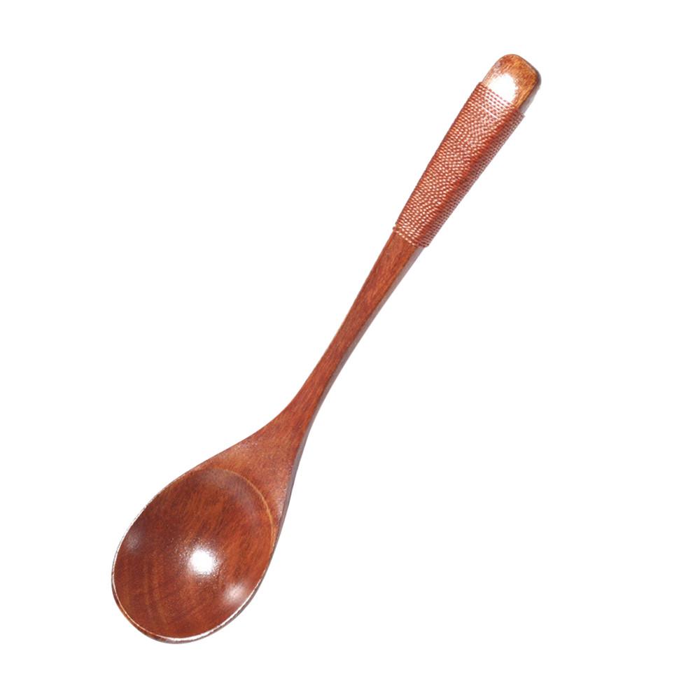Natural Spoon Soup Dinner Spoon Flatware Tableware Utensils Rice Dessert W