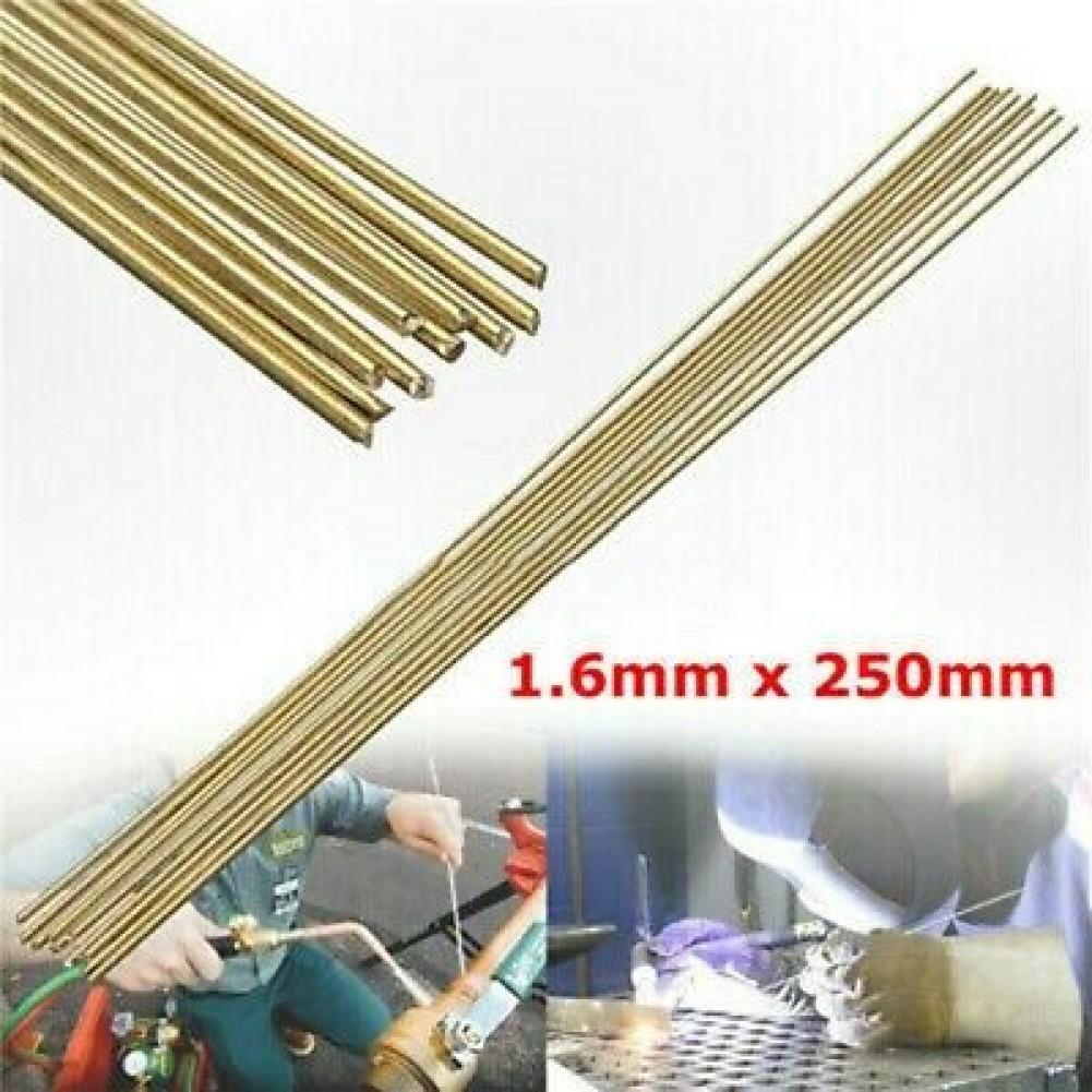 10 PCS Brass solution flux core fusible welding wire electrode tool 1.6MM x25CM