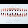 Wearing Nail French Epoxy Flower Nail Art European and American Spice Girls Ins Wind French Fake Nail Pieces Removable