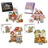 Loz Blöcke DIY Bausteine Niedliche Weihnachtsartikel Spielzeug Moc Hütte Lebensmittelgeschäft Juguetes Süßigkeitenhaus Geschenke Mädchen Geschenk Neuestes Jahr