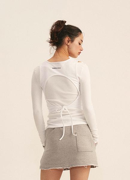 Mtot Oepn-Back Sleeveless (White)