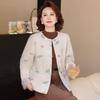 Ronghua Mama Elegante Wollmischjacke für Frauen mittleren Alters
