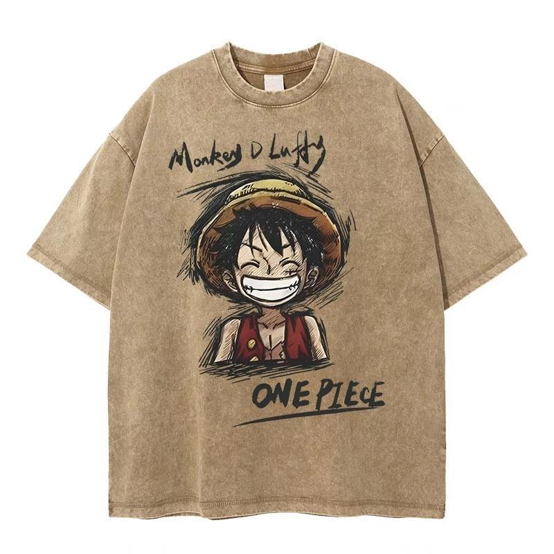 One Piece Luffy Anime Manga T-Shirt Tee Undershirt Cotton L