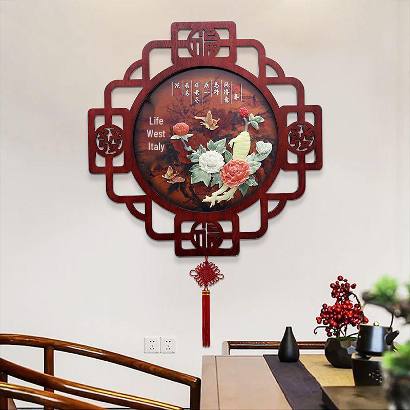 Chinese Style Decorative Wall Murals: Jade Carving Art for Living Room, Hallway & Restaurant