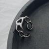 Women's Geometric Twisted Open Adjustable Chain Ring - Cold Style, Versatile Index Finger Ring
