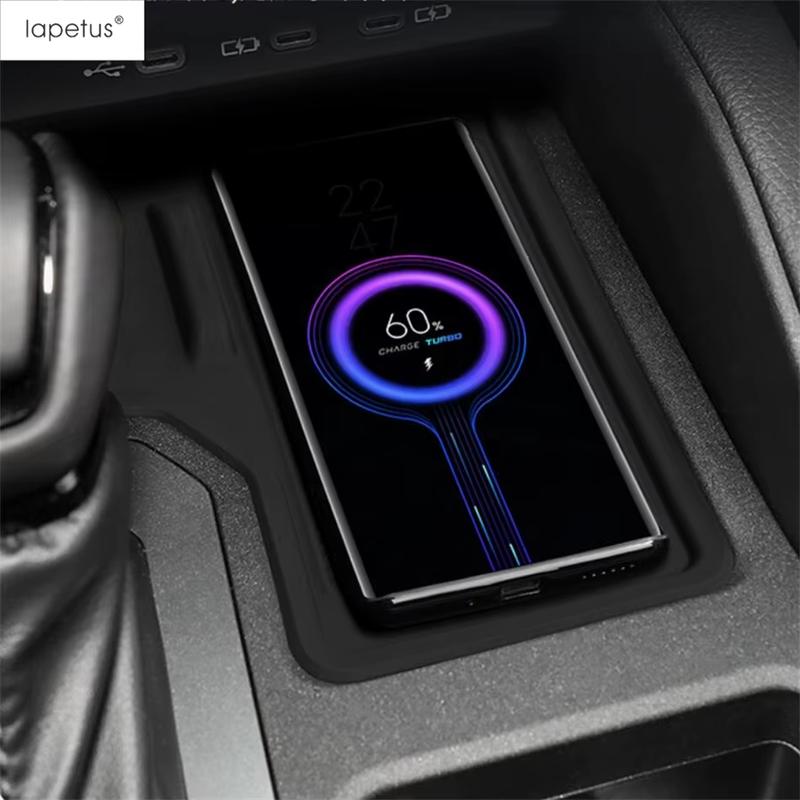 Central Control Armrest Storage Box / Wireless Phone Charging Mat Accessories For Toyota Land Cruiser Prado 250 LC250 2024 2025
